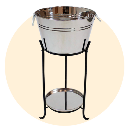 Ice Bucket Drink Cooler with Stand and Tray